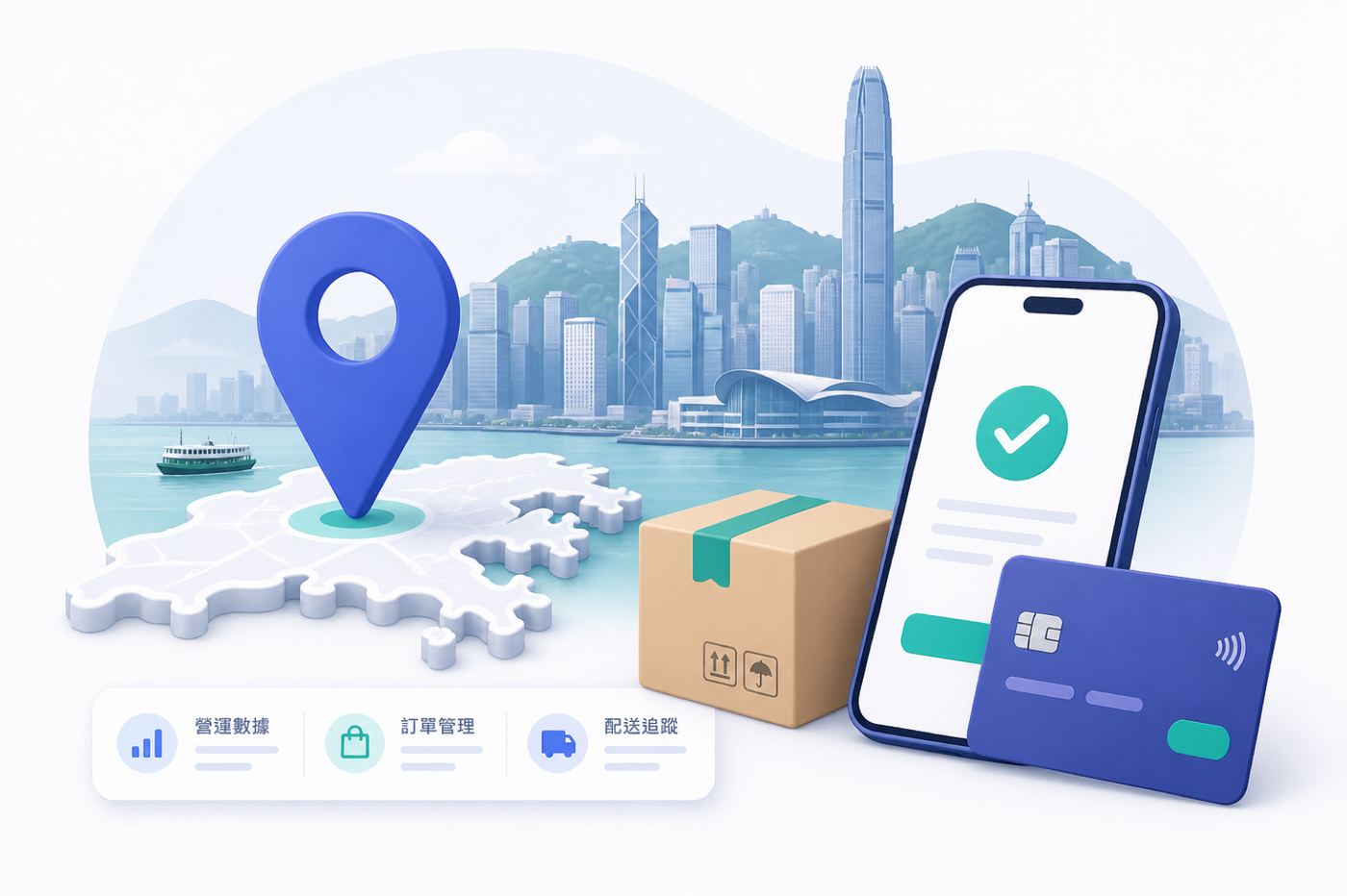 香港本地營運示意